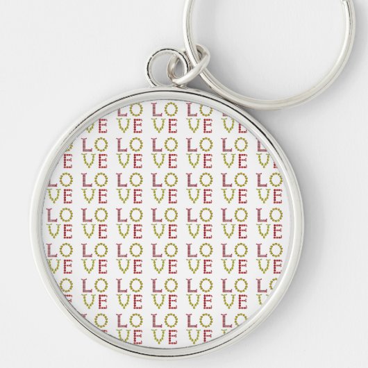 Liefde, rood en geel sleutelhanger (Voorkant)