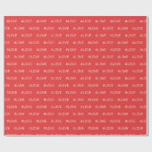 Liefde Rood En Wit Patroon Cadeaupapier (Vlak)