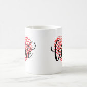 Liefde Rood En Zwart Kleur Koffiemok (Center)