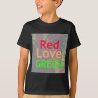 LIEFDE ROOD GOUDEN GROENE Tekst Art Design Kleuren