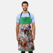 Liefde Rood Hart | Aangepaste 20 foto's Collage &  Schort (Gedragen)