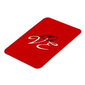 Liefde Rood Wit Zwart Kleur Wenskaart Magneet (Linkerzijde)