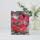 Liefde Roos Briefkaart (Staand voorkant)