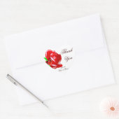 Liefde-Roos en hart_ Hart Sticker (Envelop)