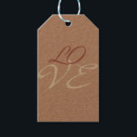 Liefde Roos Gouden Kleur Kalligrafie Script Cadeaulabel<br><div class="desc">U kunt de doopvonten en de kleuren gemakkelijk veranderen. U kunt uw logo en achtergrondafbeelding ook toevoegen zoals u wilt.</div>