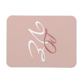 Liefde Roos Gouden Kleur Kalligrafie Script Magneet (Horizontaal)