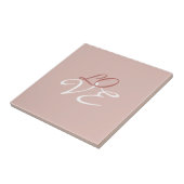 Liefde Roos Gouden Kleur Kalligrafie Script Tegeltje (Zijkant)