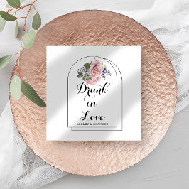 Liefde Roos Minimale bruiloft Napkins Servet