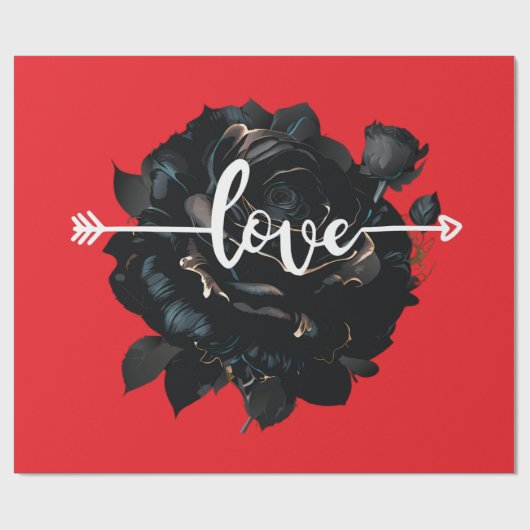 Liefde Roos-omlooppapier Cadeaupapier (Vlak)