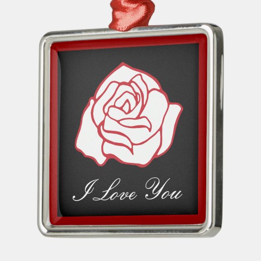 Liefde Roos Ornament (Links)