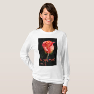liefde roos vrouwen T-shirts