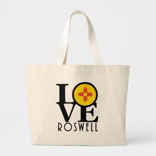 LIEFDE Roswell New Mexico Grote Tote Bag (Voorkant)