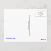 Liefde Rowing slogan en boot Briefkaart (Achterkant)