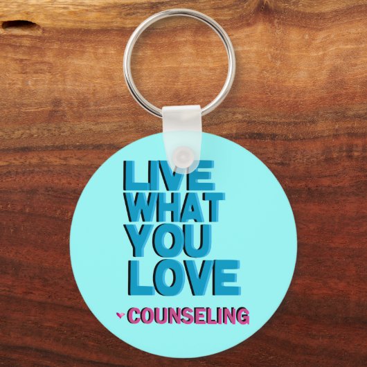 Liefde roze adviescadeaus sleutelhanger (Voorkant)