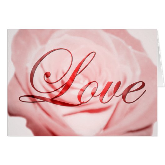 Liefde: Roze Bloem: (Voorkant Horizontaal)