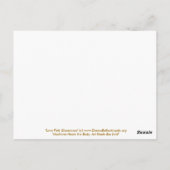 Liefde Roze Glamoureus Briefkaart (Achterkant)