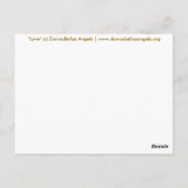 Liefde Roze Glamoureus Glitter Briefkaart (Achterkant)