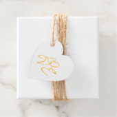 Liefde Roze Goud Kleur Calligrafie Schrift Bedankjes Labels (Met doos)