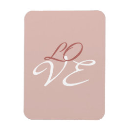 Liefde Roze Goud Kleur Calligrafie Schrift Magneet