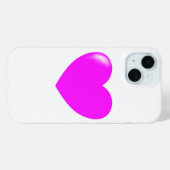 Liefde - Roze Hart op Wit - Schattige Case-Mate iPhone Case (Achterkant (horizontaal))