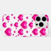 Liefde Roze Hart Patroon Ontwerp Telefoonhoezen Case-Mate iPhone Case (Achterkant (horizontaal))