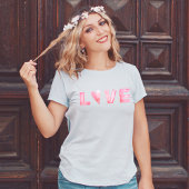 Liefde Roze Hart Valentijnsdag / Zomer T-shirt