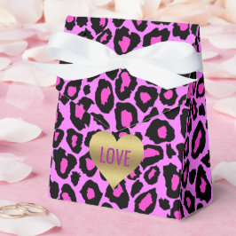 Liefde Roze & Leopard Celebration Douche Party Bedankdoosjes
