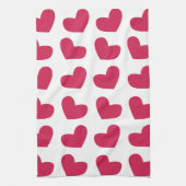 Liefde Roze Liefde Hart Theedoek (Verticaal)