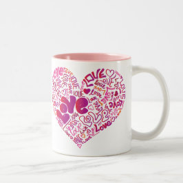 Liefde roze passie valentijn mok