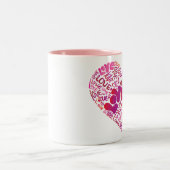 Liefde roze passie valentijn mok (Center)