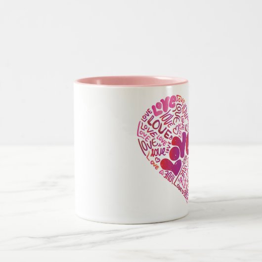 Liefde roze passie valentijn mok (Center)