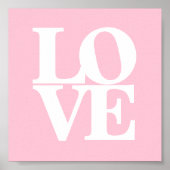 Liefde roze poster (Voorkant)