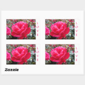 Liefde Roze Romance Roos Stickers (Vel)