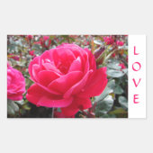 Liefde Roze Romance Roos Stickers (Voorkant)