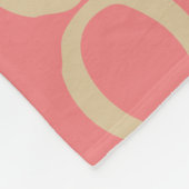 Liefde roze typografie patroon fleece deken (Hoek)