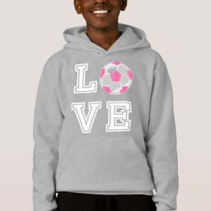 Liefde Roze Voetbal - Witte letters