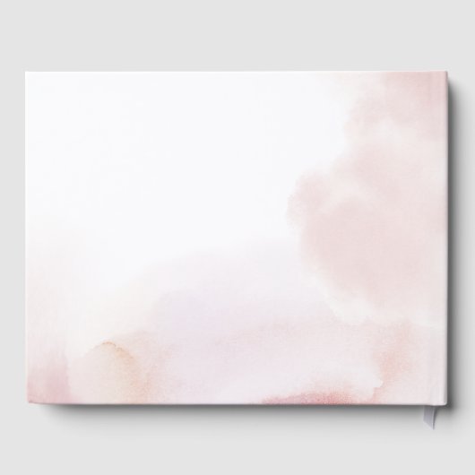 Liefde | Roze Waterverf- en harthoofdboek Gastenboek (Achterkant)