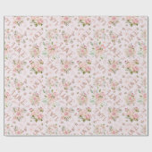 Liefde Roze Waterverf Rozen Wrapping Pa Cadeaupapier (Vlak)