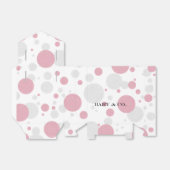Liefde Roze & Zilveren Polka Dot Sprinkle Douche P Bedankdoosjes (Uitgevouwen)