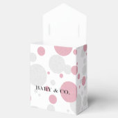 Liefde Roze & Zilveren Polka Dot Sprinkle Douche P Bedankdoosjes (Geopend)