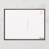 Liefde Roze & Zwart Krijtbord Huwelijk Briefkaart (Achterkant)