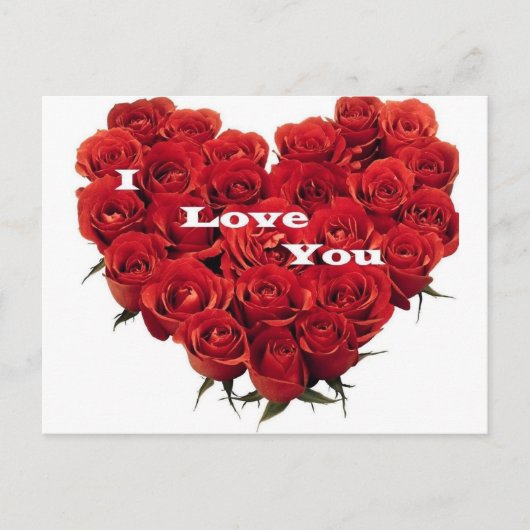 liefde rozen. briefkaart (Voorkant)