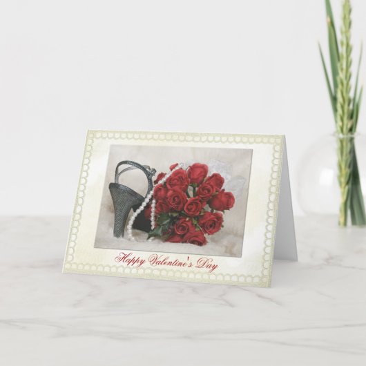 Liefde Rozen Feestdagen Kaart (Voorkant)