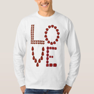 Liefde – Ruby Edelsteen Lettering T-shirt