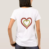 Liefde – Ruby en Gele Citrien Edelsteen Lettering T-shirt (Achterkant)