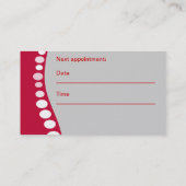 Liefde ruggen visitekaartje afsprakenkaartje (Achterkant)