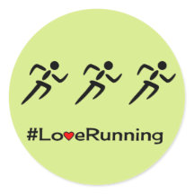 Liefde running hashtag slogan groen