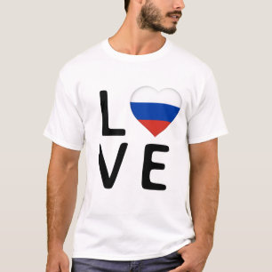 Liefde - Russische vlag T-shirt