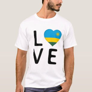 Liefde - Rwanda-vlag T-shirt