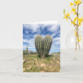 liefde saguaro notecard kaart (Gele Bloem)
